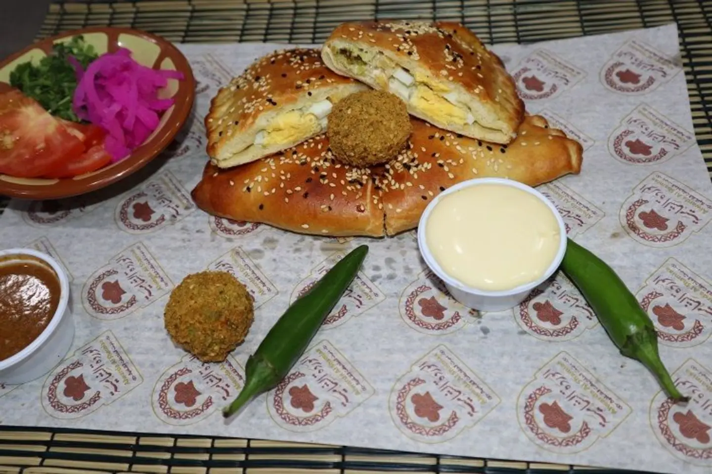 Falafel Pie, Eggs And Cheese