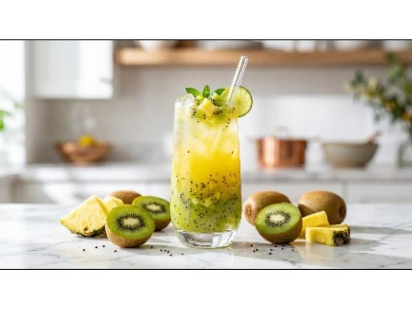 Pineapple Kiwi Juice