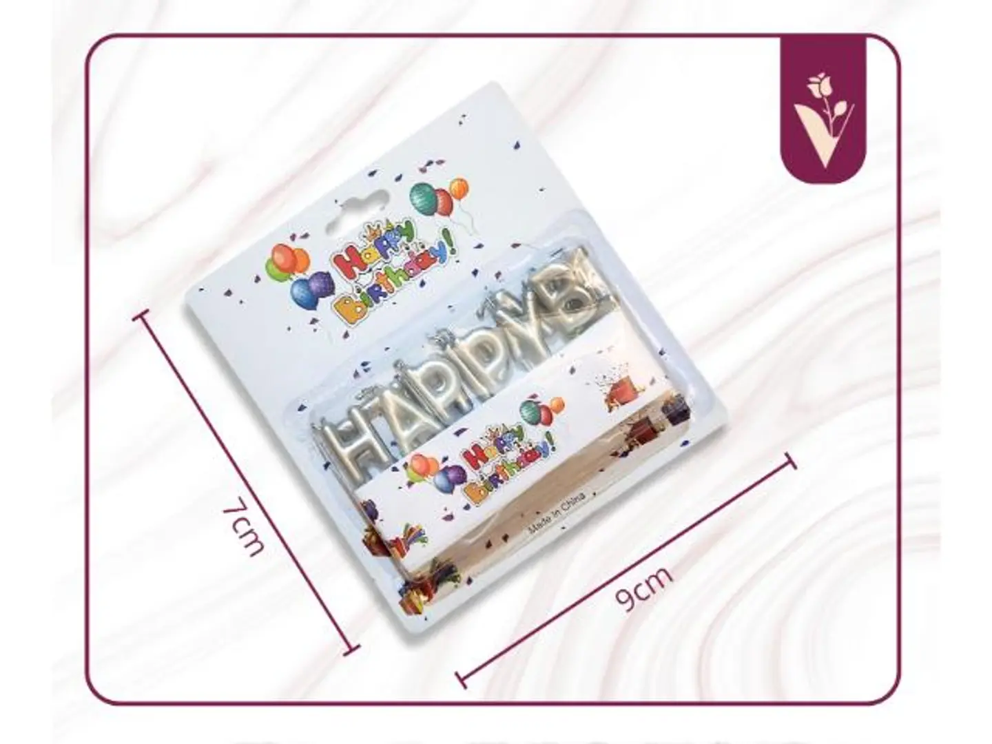 شموع حفلات عيد ميلاد منفصلة فضي