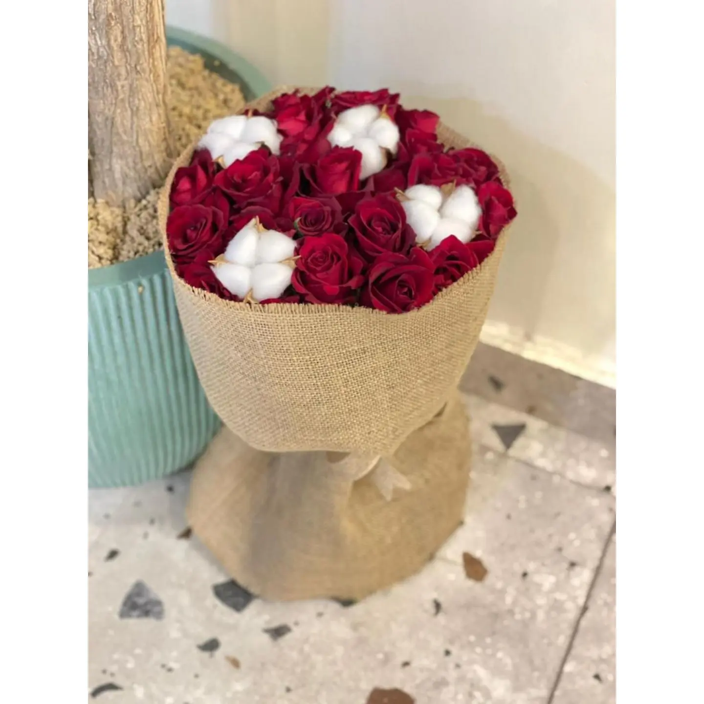 باقة جوري من قطنية S13