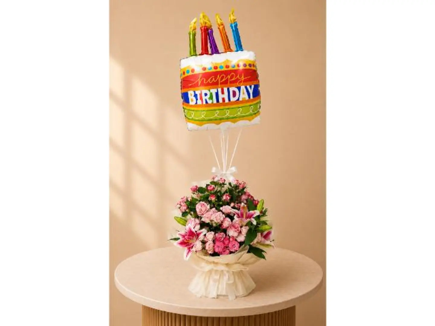 Birthday Cake Collection Flowers & Balloons