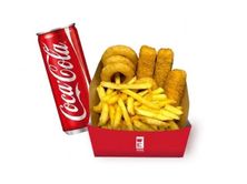 كومبو أصابع الموزاريلا وحلقات البصل