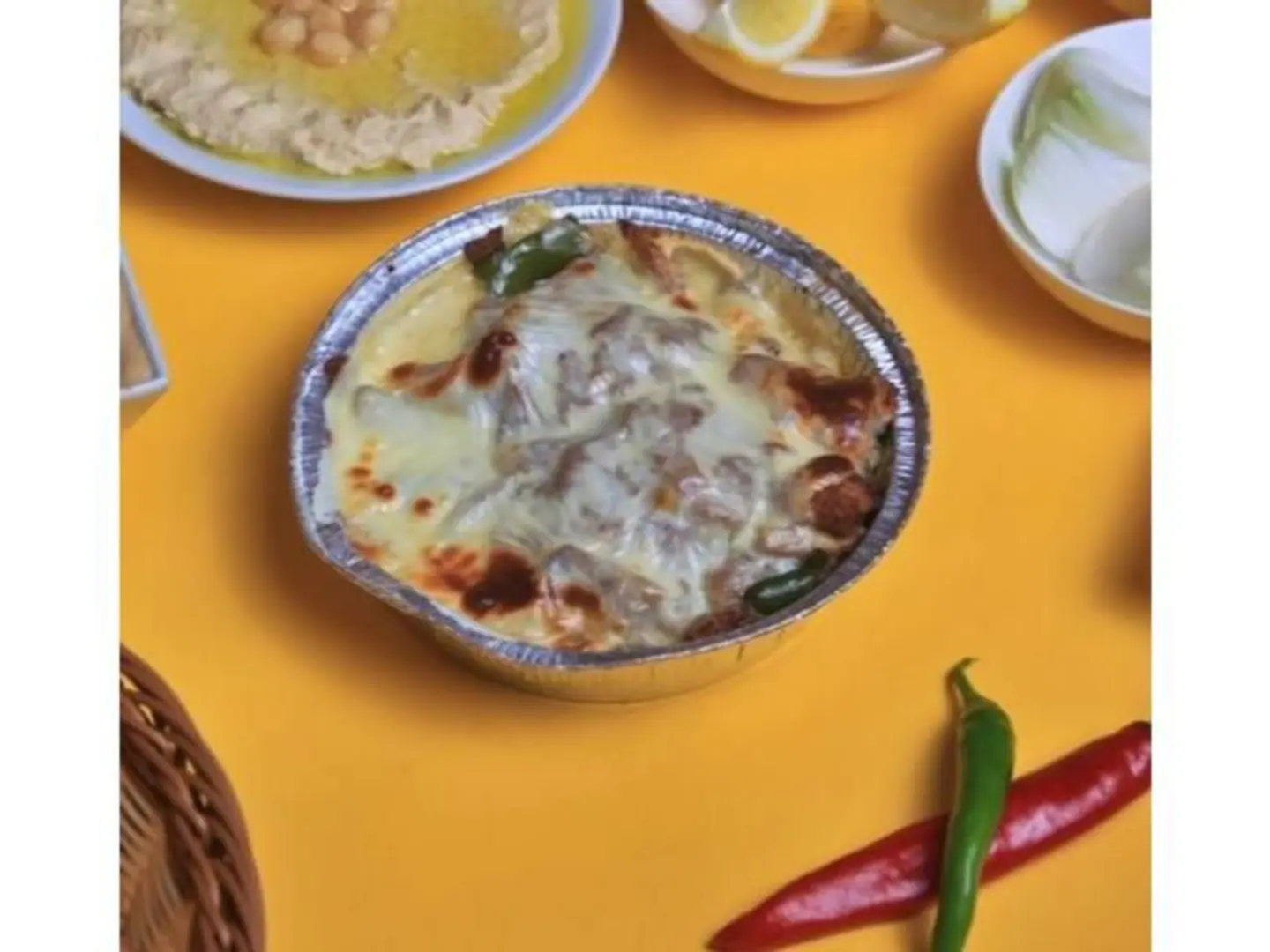 سيخ كبير مدفون دجاج بالجبنة