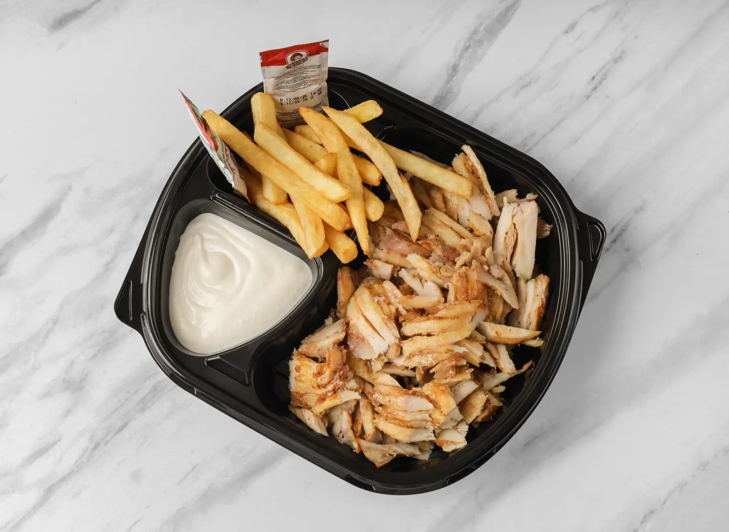 Minced Chicken Shawarma Plate