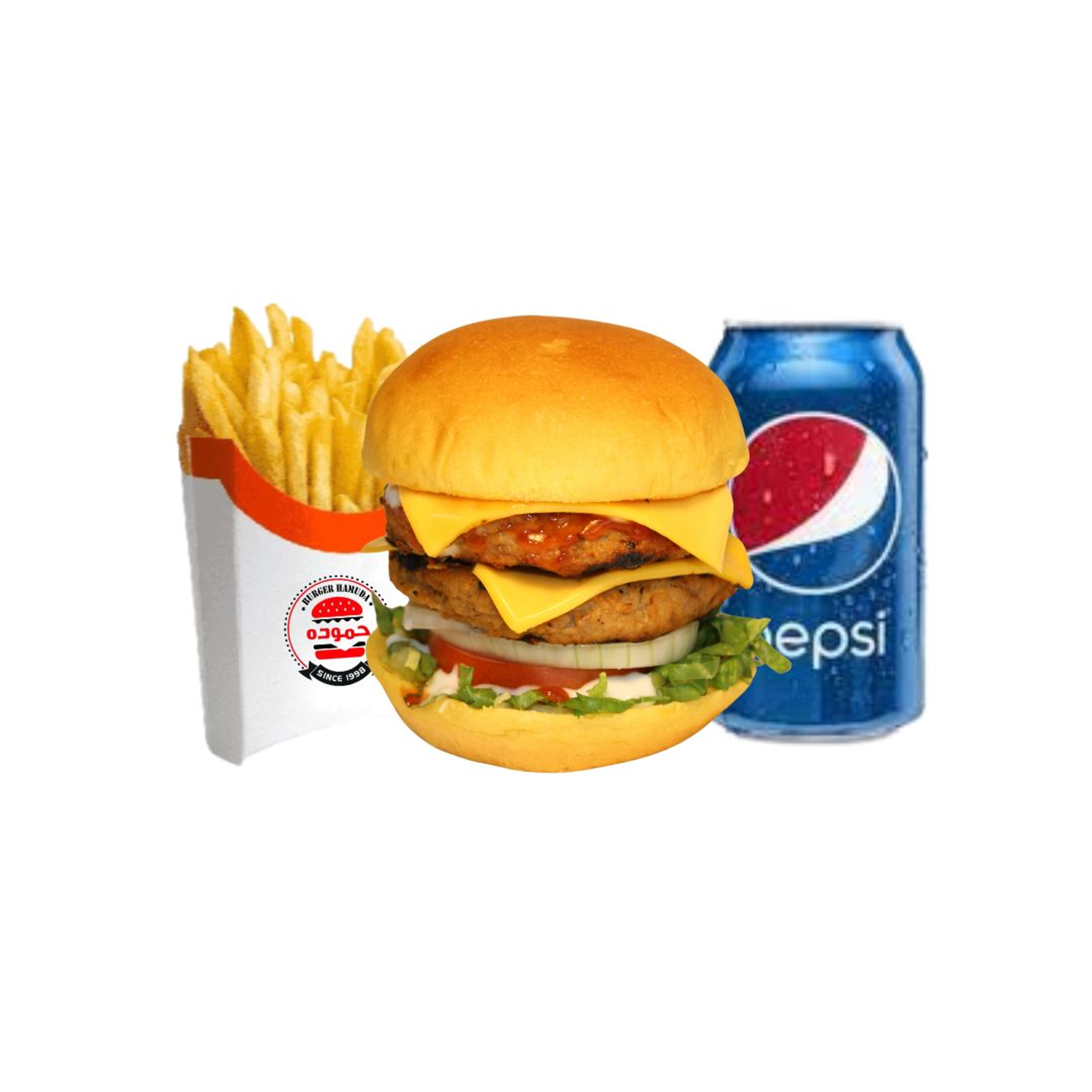 وجبة دبل زنجر دجاج بالجبنة