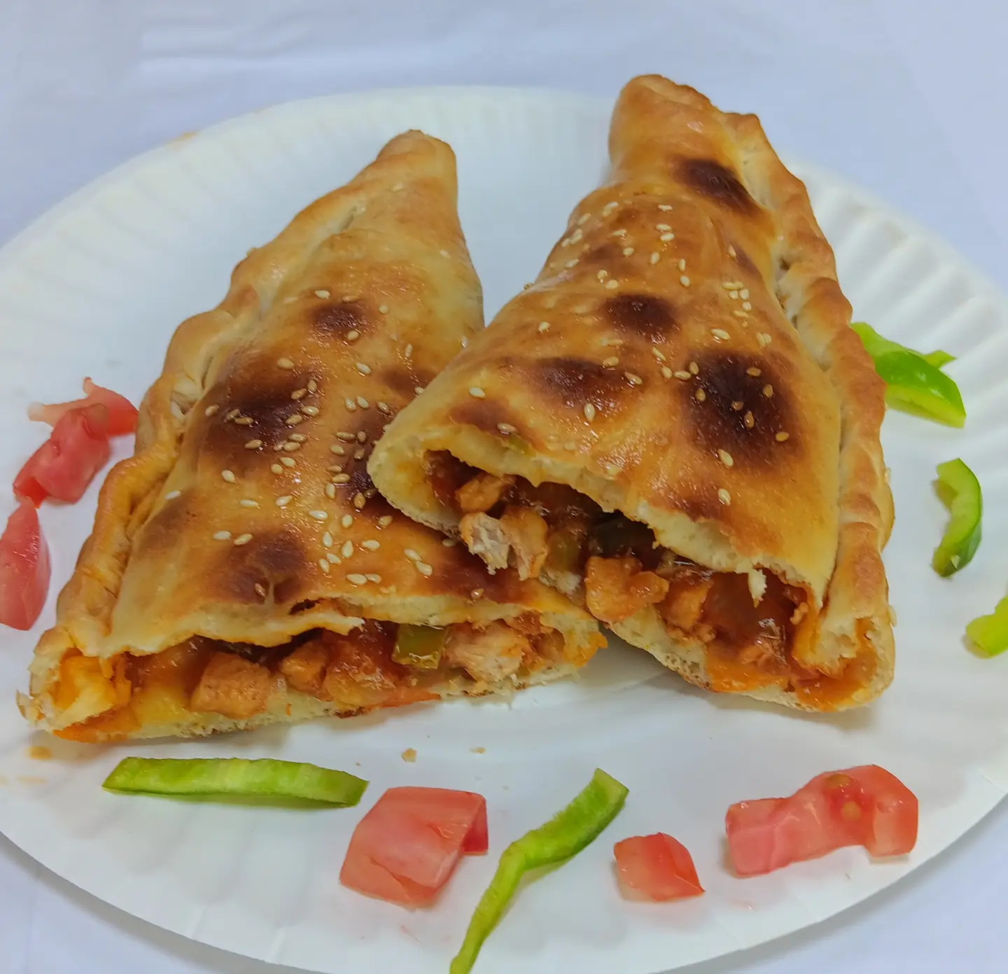 Pie Chicken Mexican With Liquid Chesse