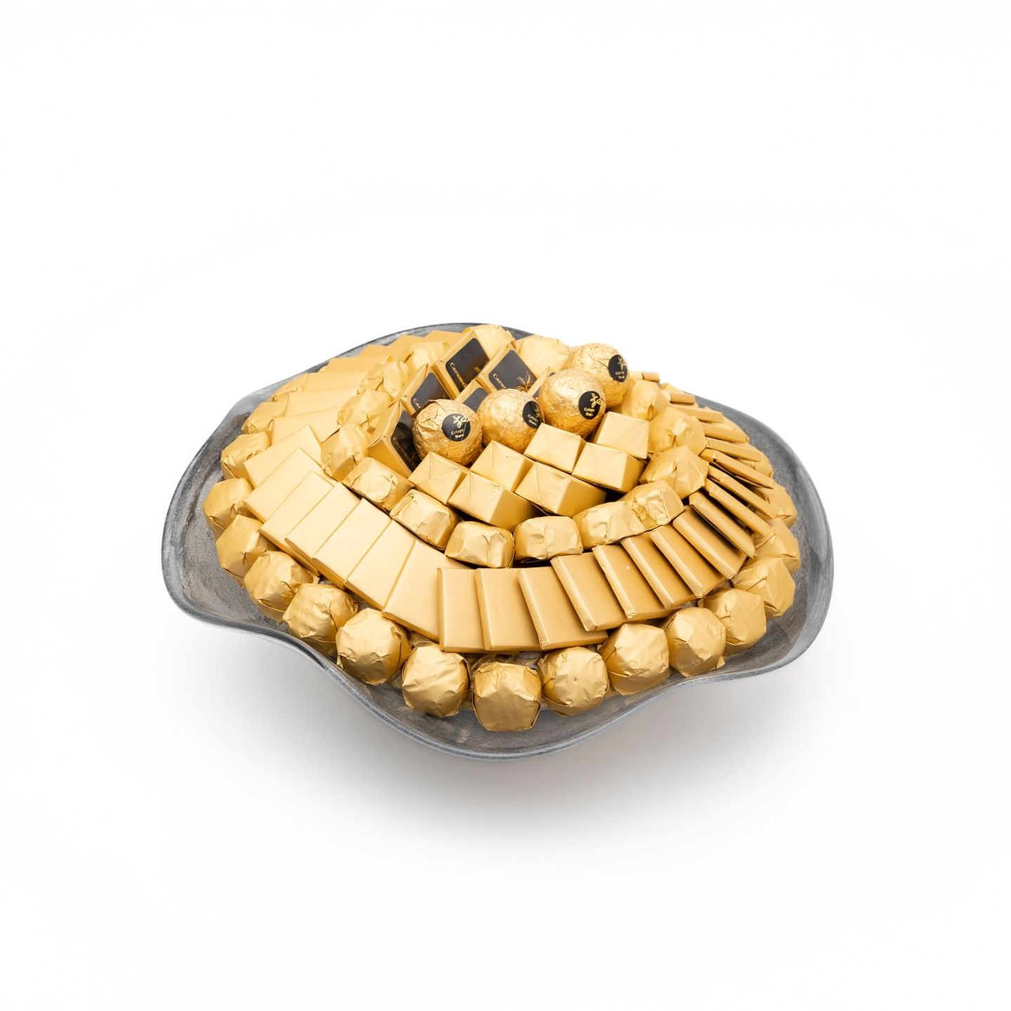 A Small Grey Chocolate Tray