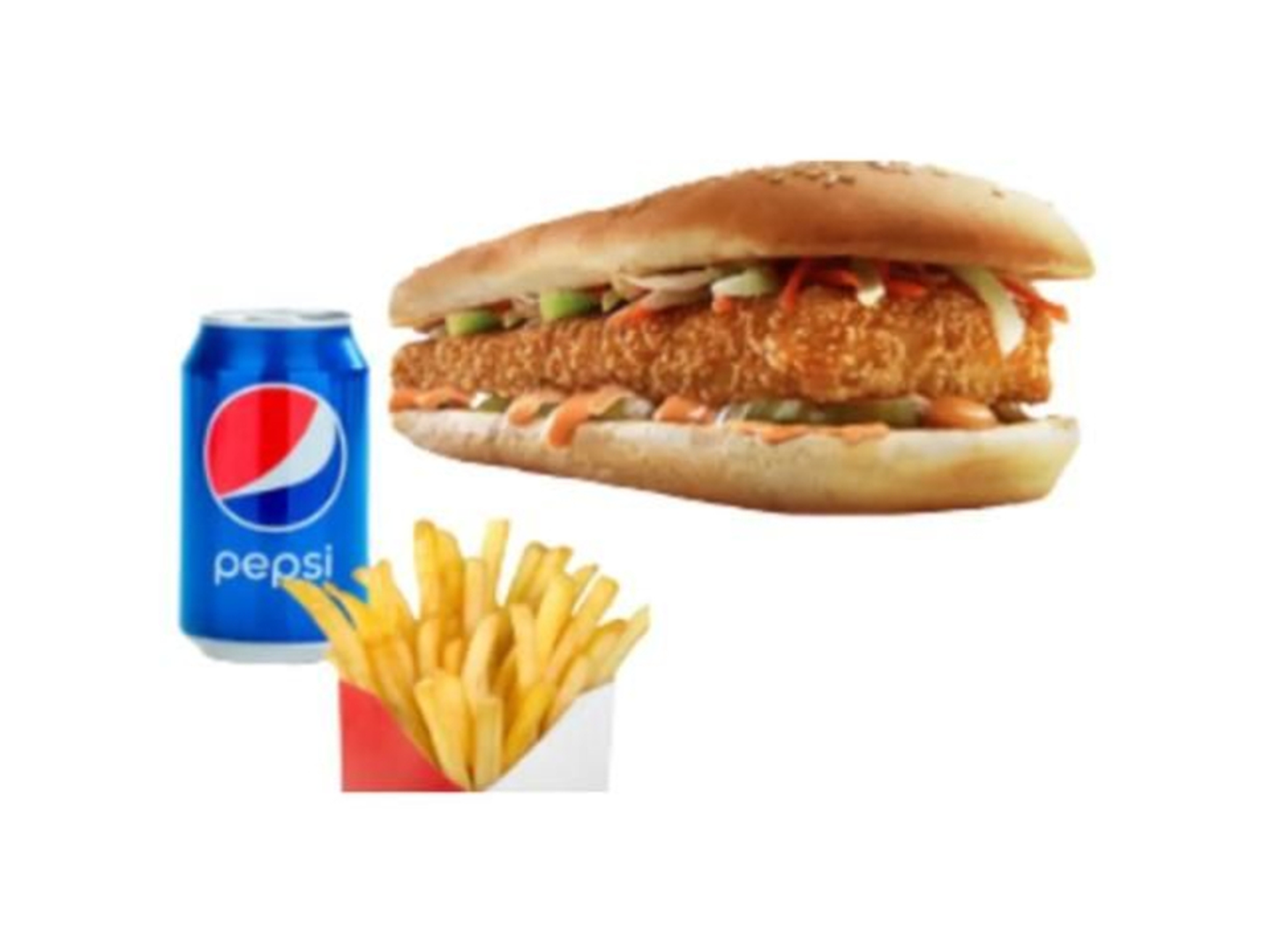 ساندوتش مسحب دجاج وجبة