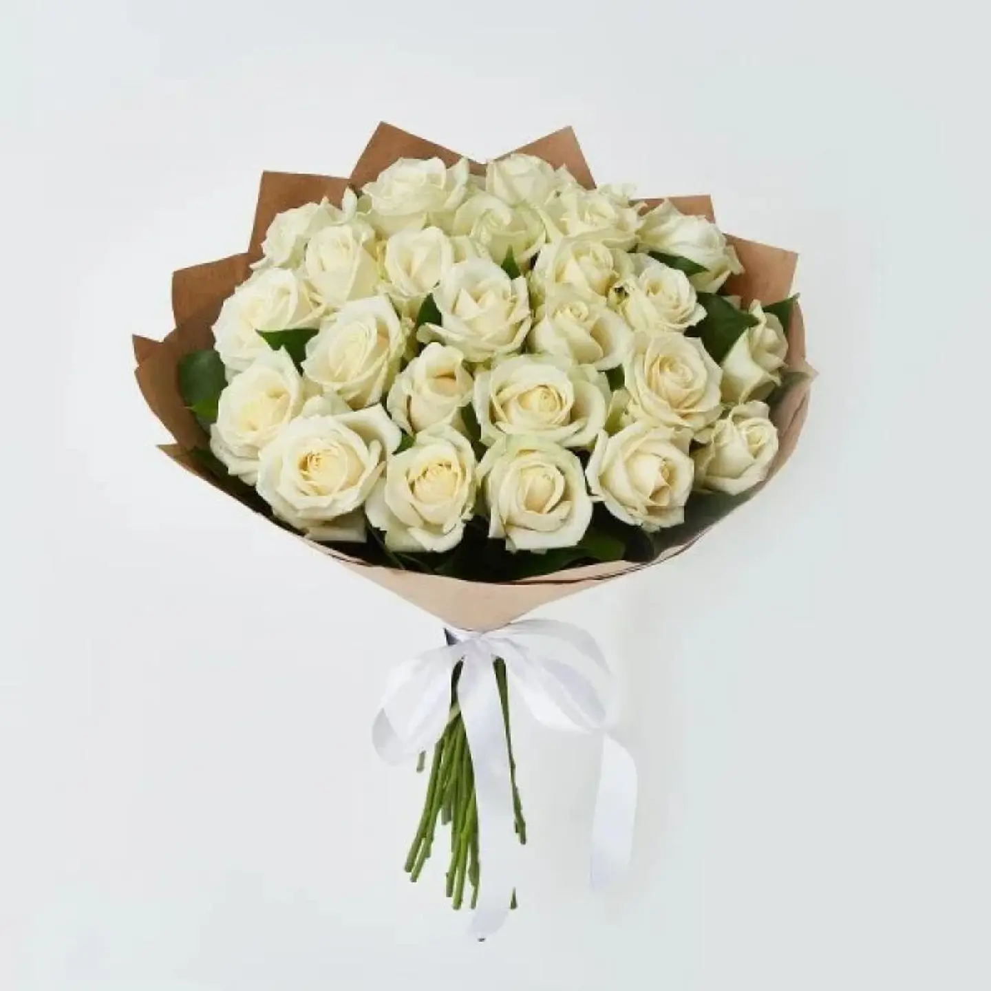 Delicate White Roses Bouquet