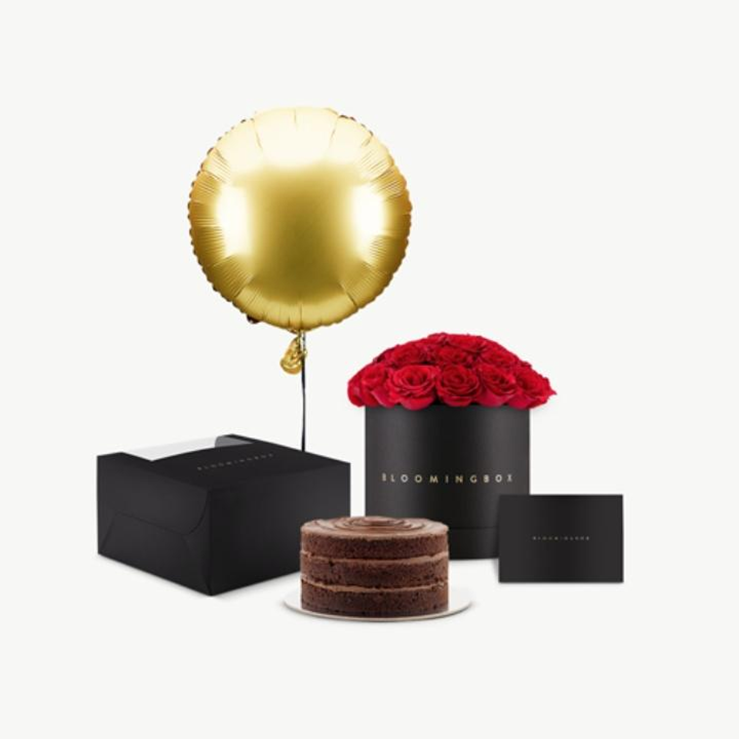 Roses And Chocolate Fudge Cake Bundle