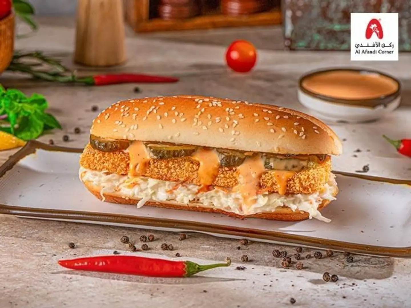 Chicken Baguette Sandwich Spicy