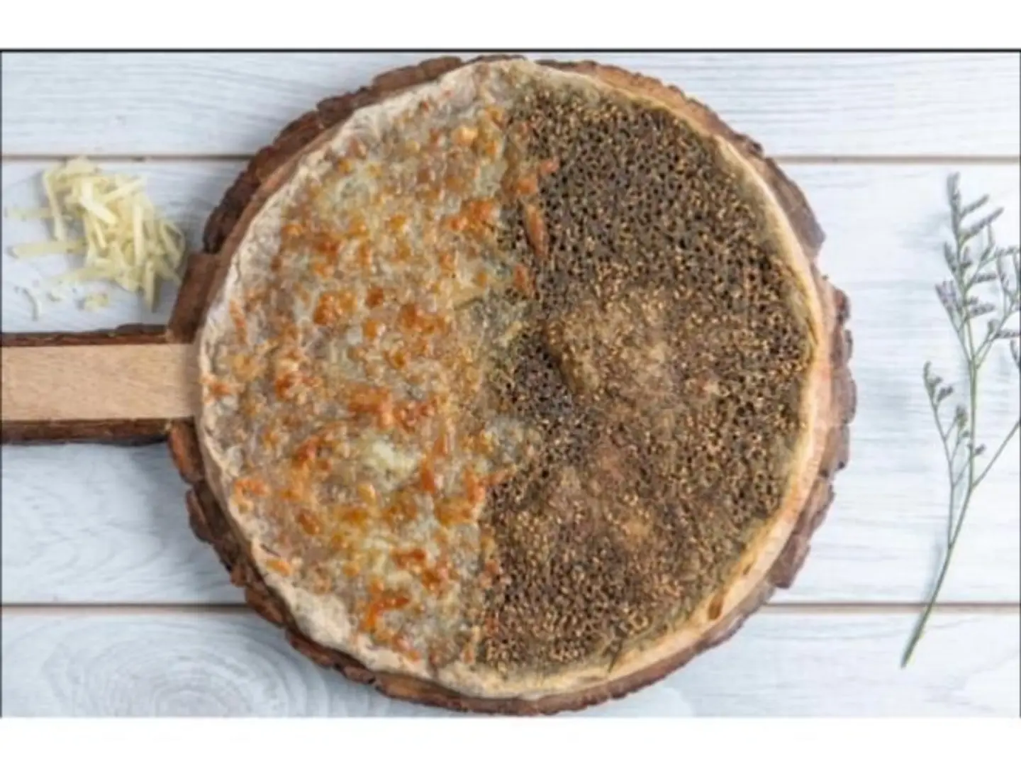 Thyme And Cheese Manageesh With Whole Wheat Dough