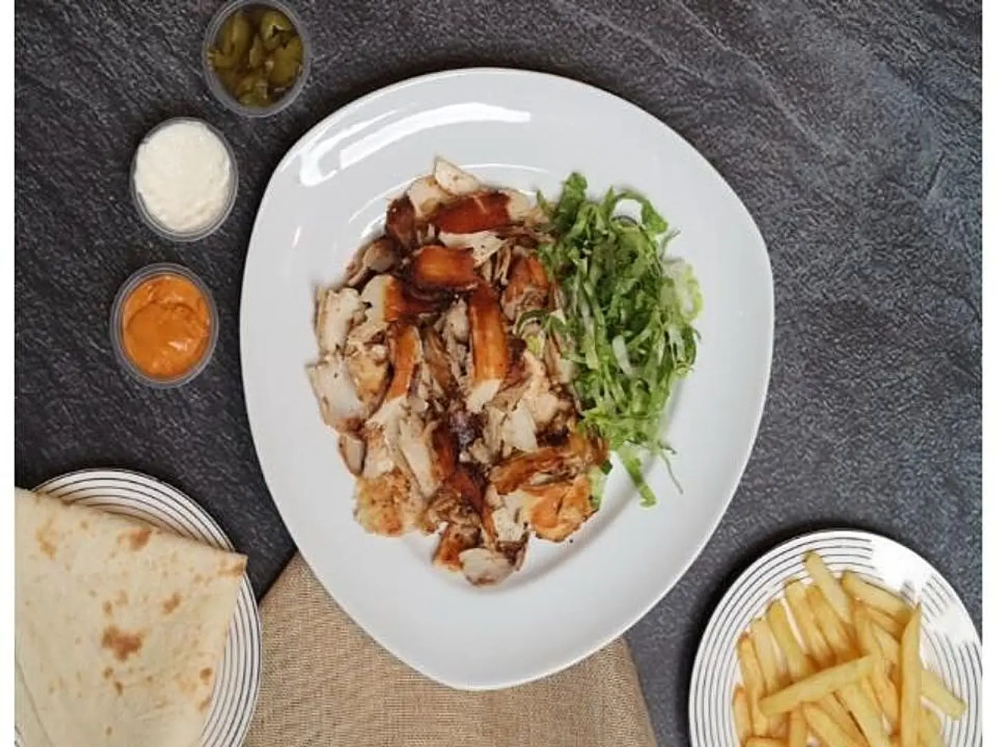 Fresh Chicken Shawarma Plate