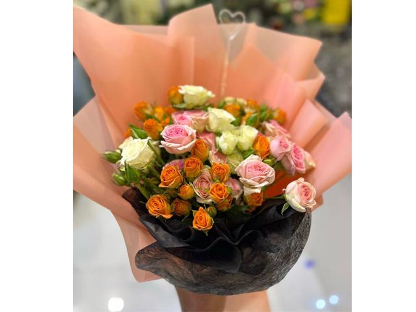 A Bouquet Of Natural Roses