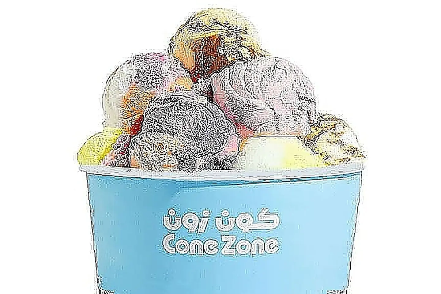 نصف جالون ايس كريم