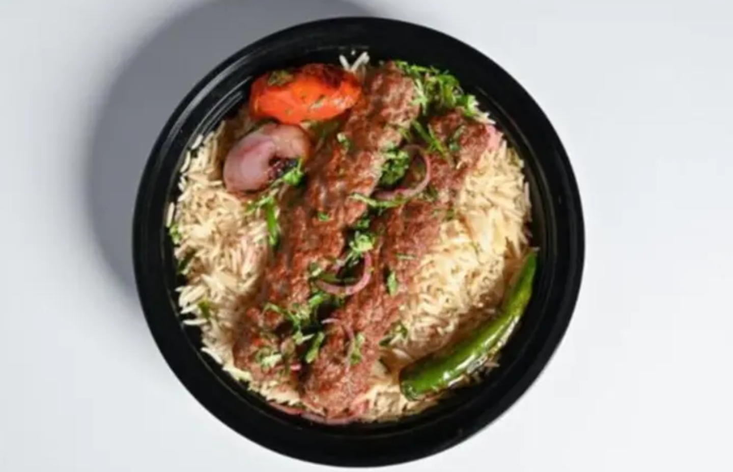 Two Skewers Of Mixed Chicken Kebab And Lamb Kebab