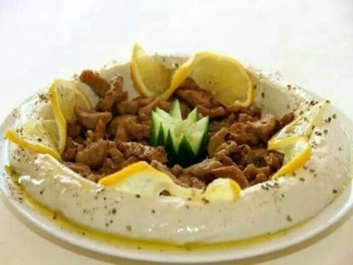 حمص باللحمة
