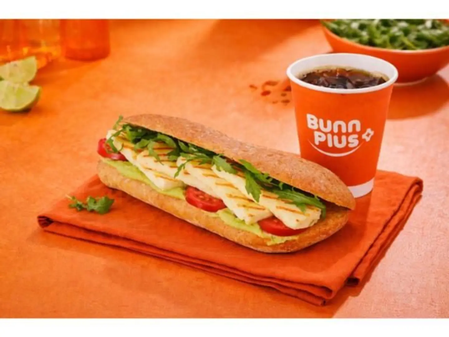 Halloumi Sandwich With Black Coffee
