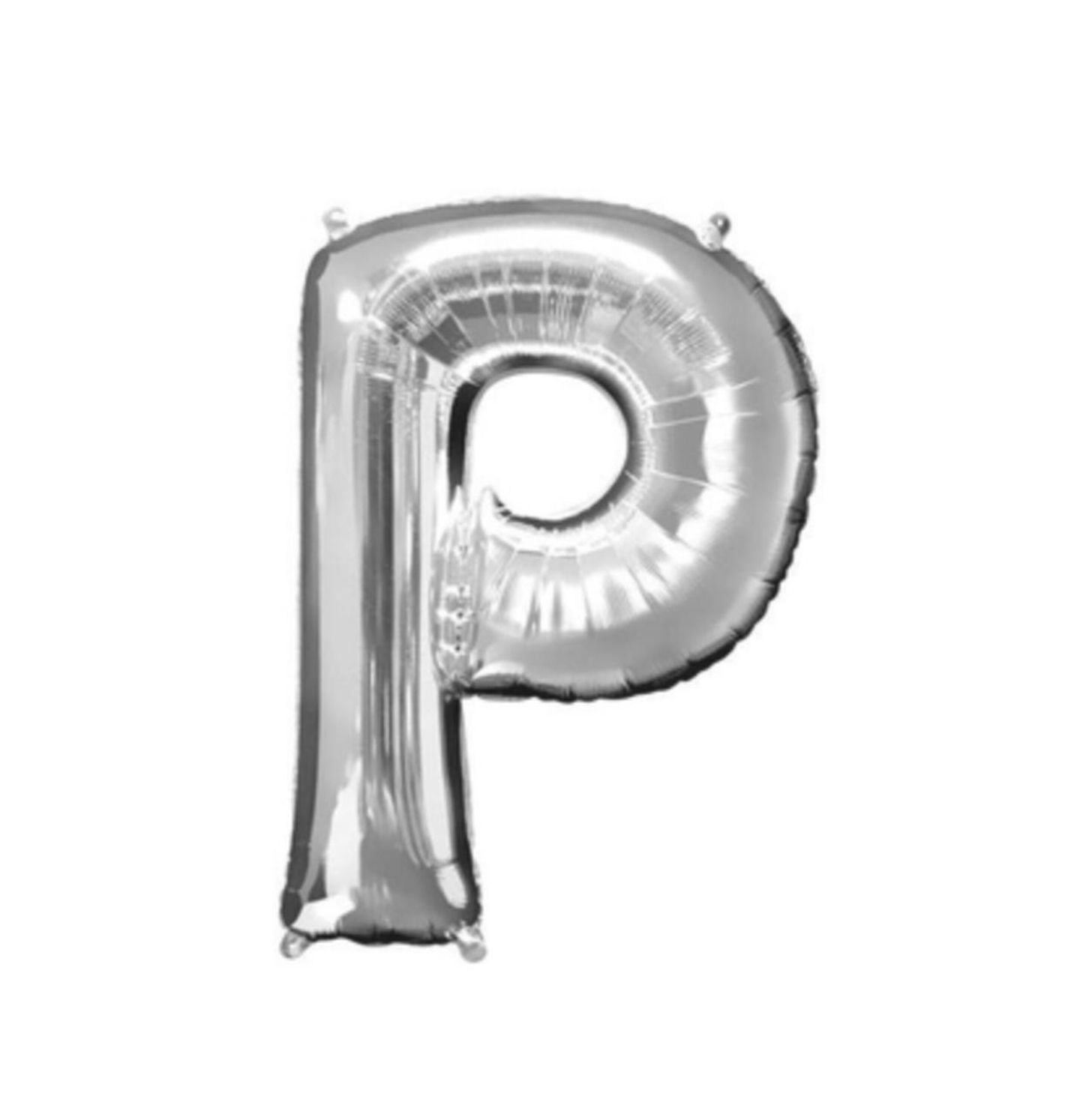 حرف P فضي