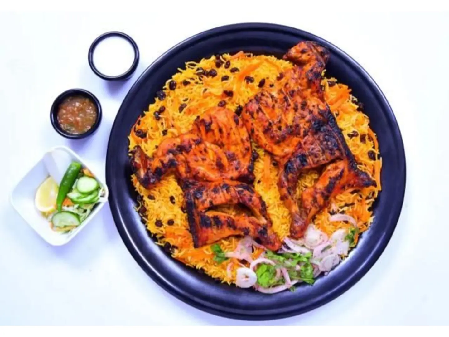 Whole Charcoal Grilled Chicken With Rice