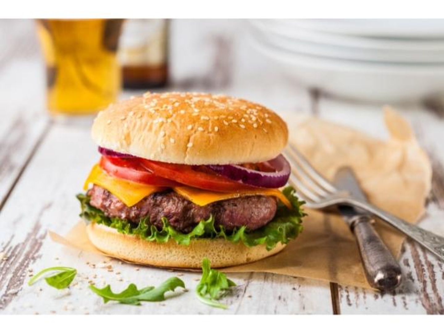 Beef Burger With Cheese