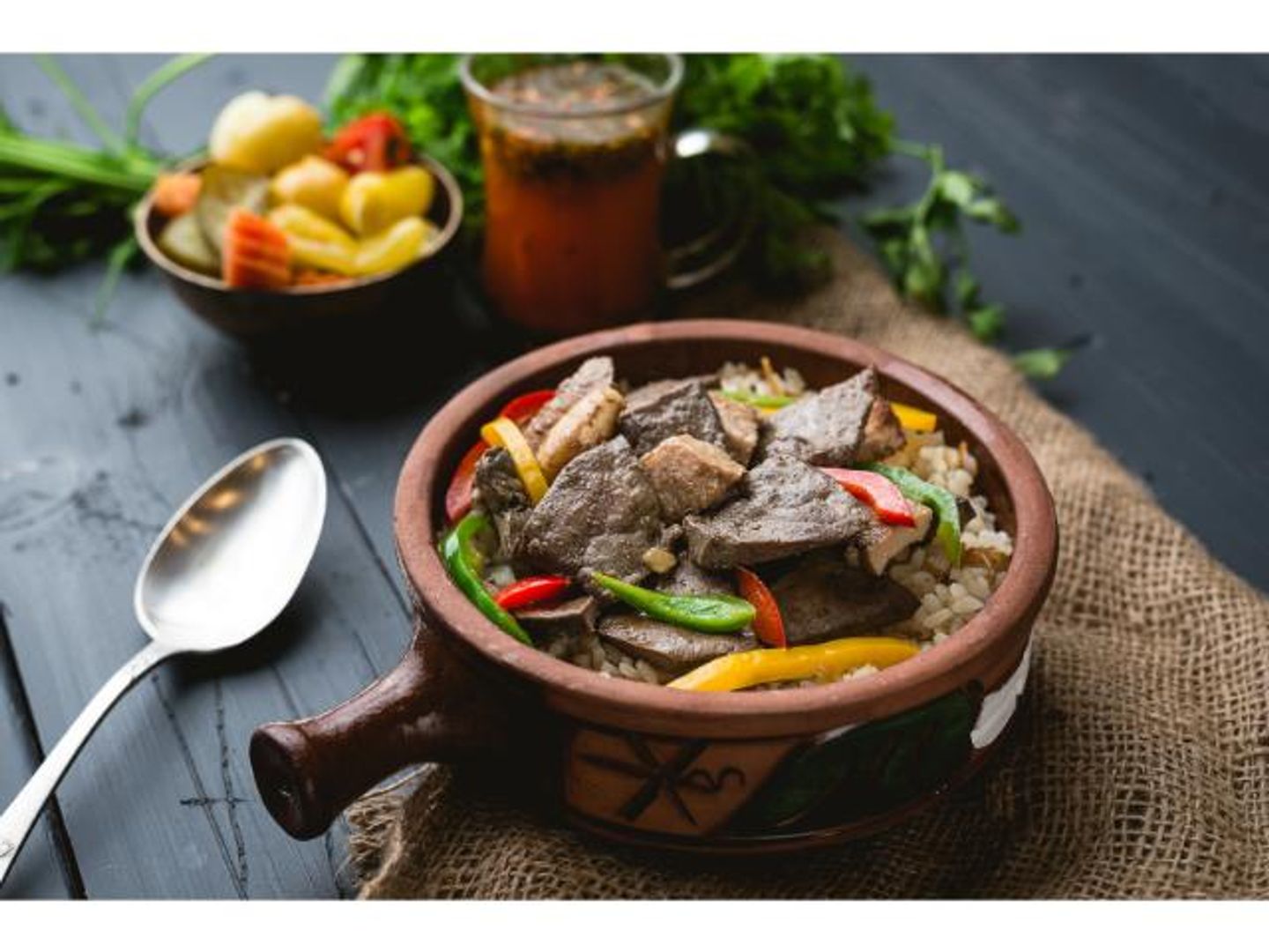 ارز ابيض بالكبده