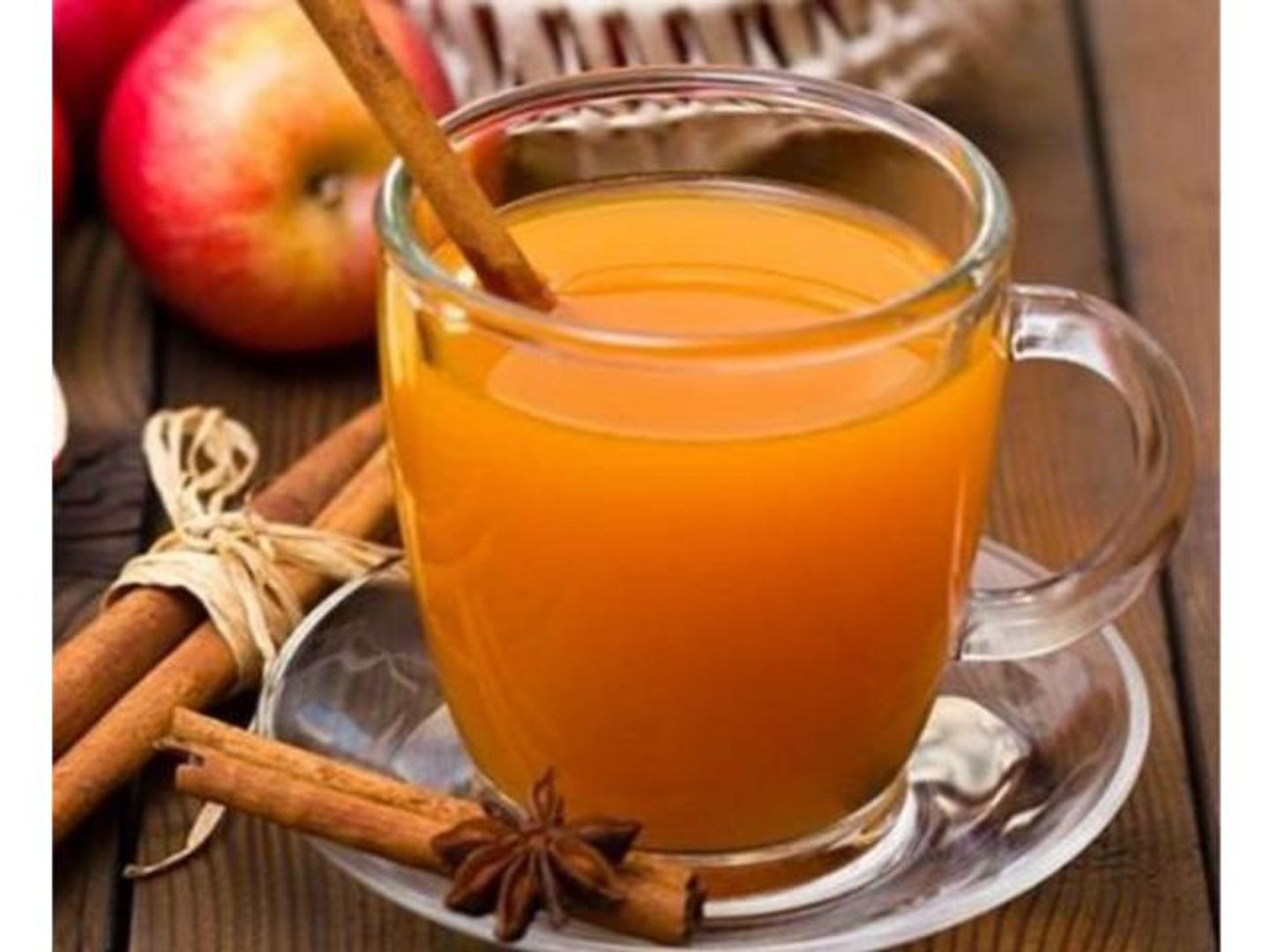 شاي القرفة والتفاح