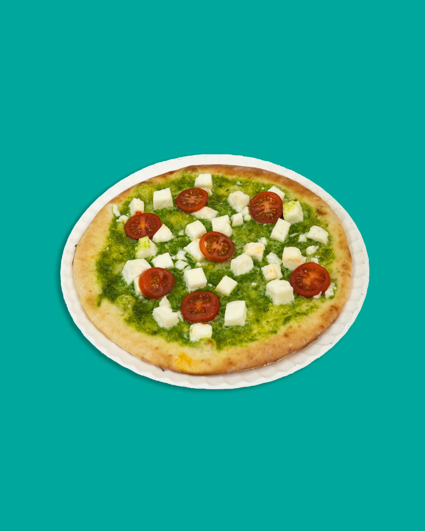 Halloumi With Pesto Sauce