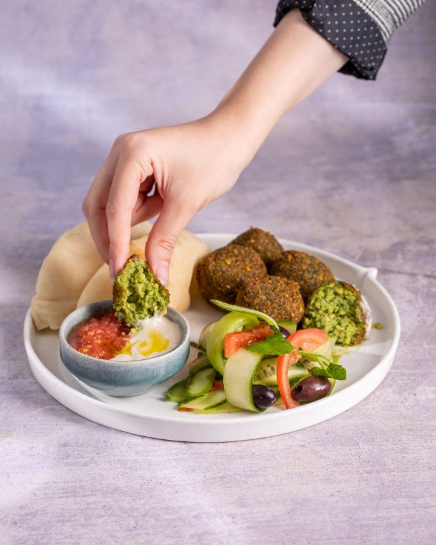 Super Green Fritters Falafel