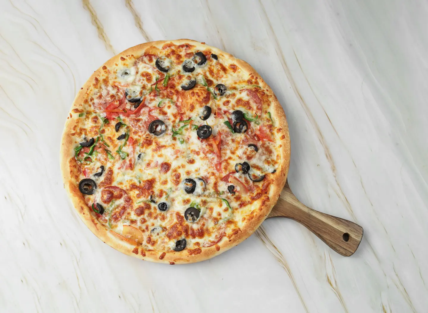 Pepperoni With Vegetables Pizza