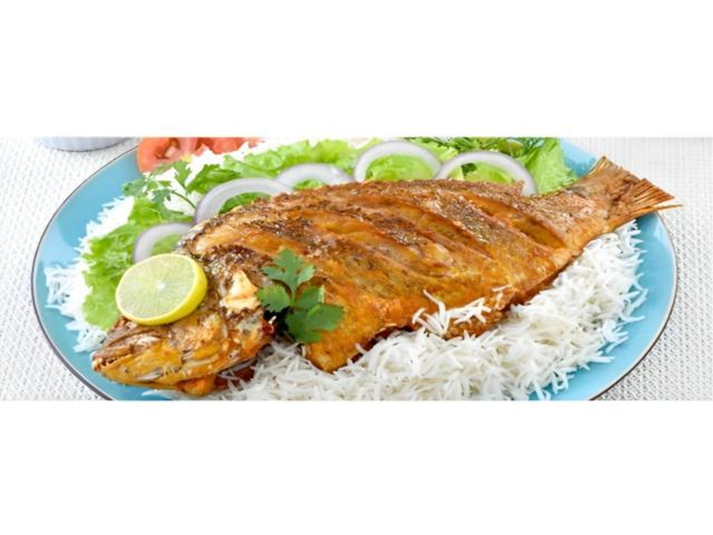 سمك البلطي مع الأرز