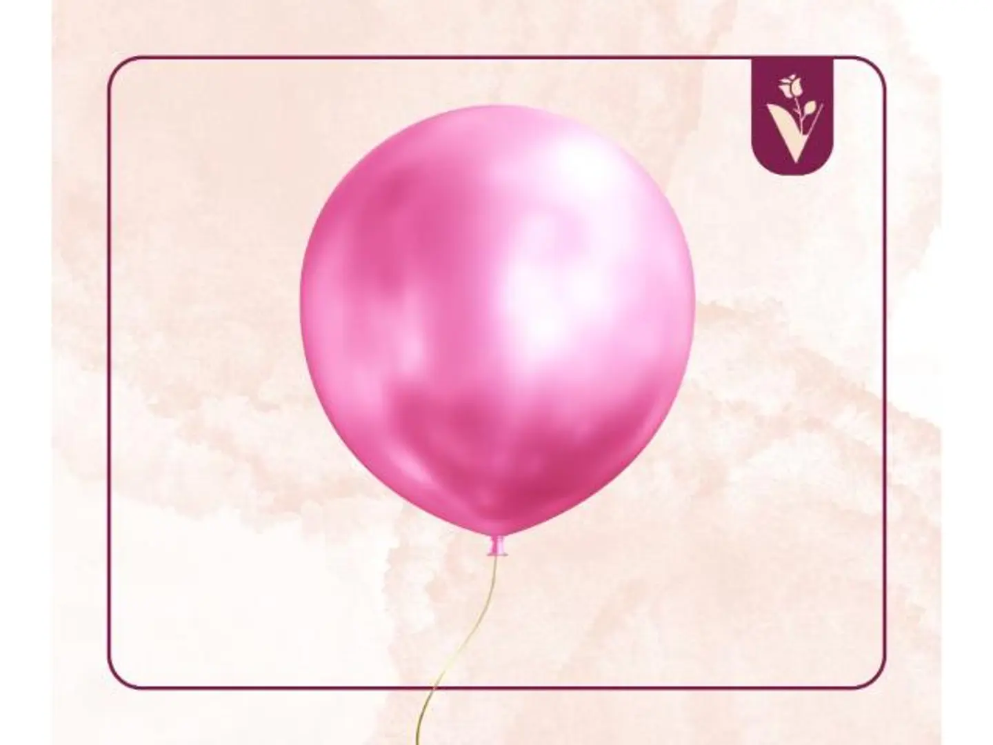 بالونات عادية بالحبة وردي