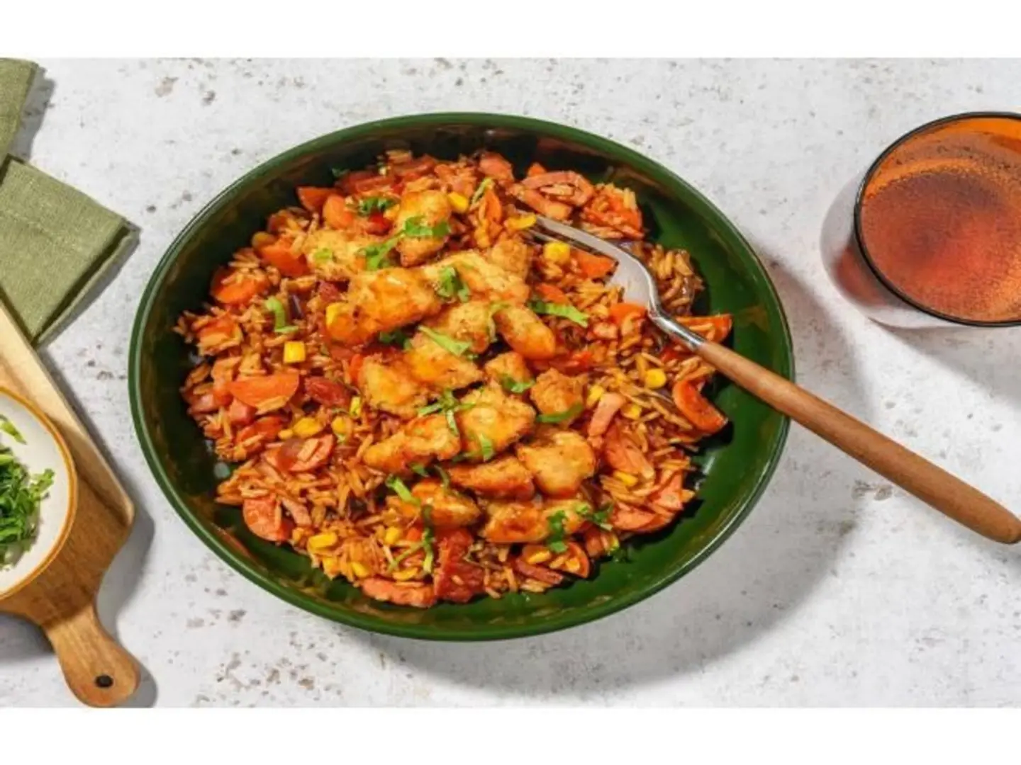 Chicken Garden With Fried Rice