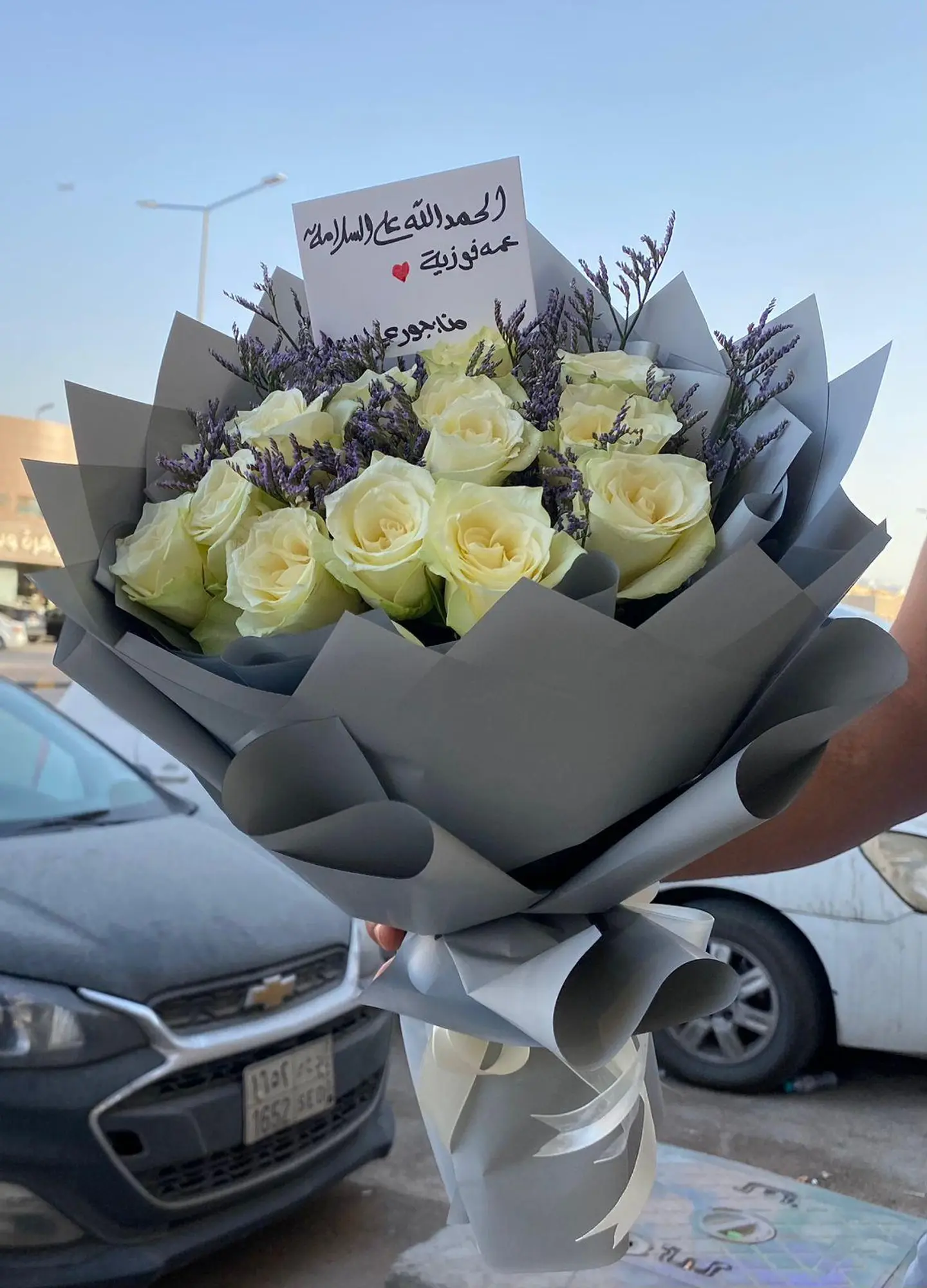 بوكيه ورد الجوري الابيض٩