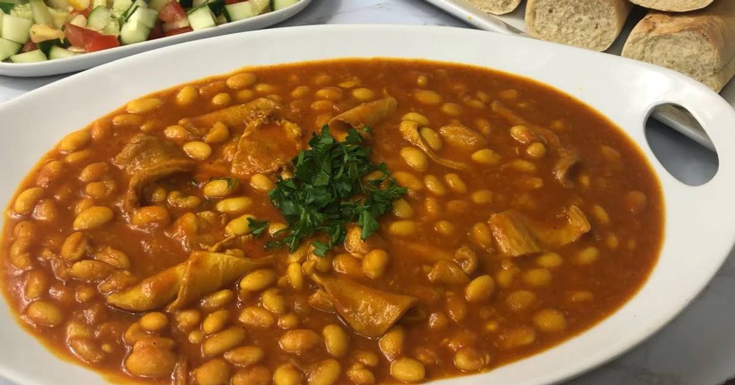 فاصوليا مع بازلاء