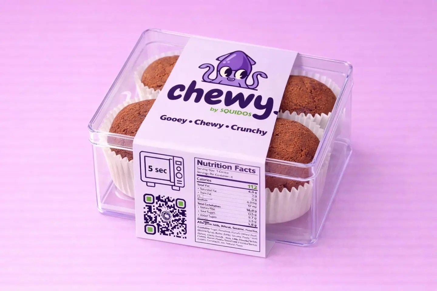 Pistachio Chewy Cookies Box 4 Pcs