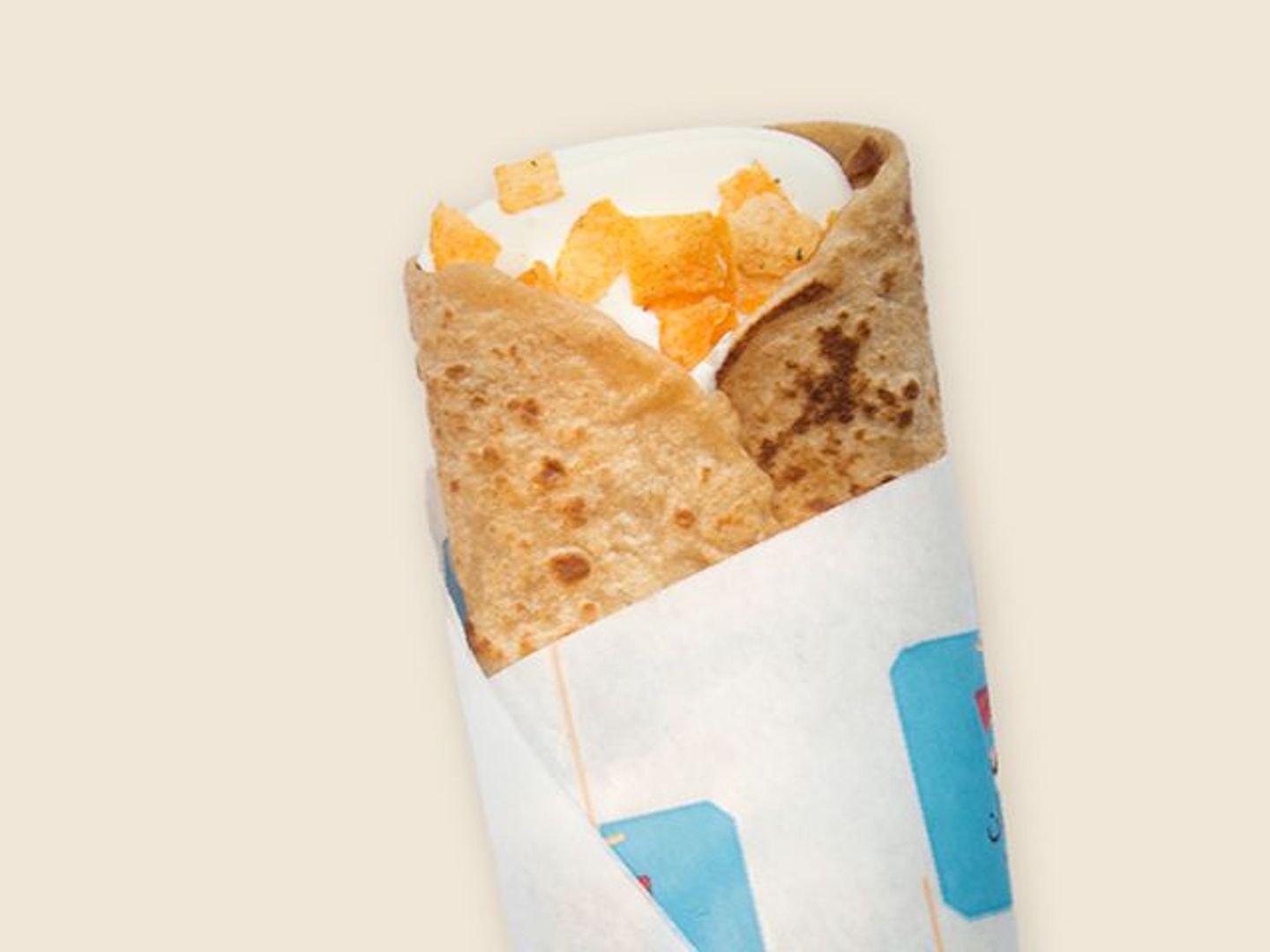 Puck Cheese With Omani Chips Paratha