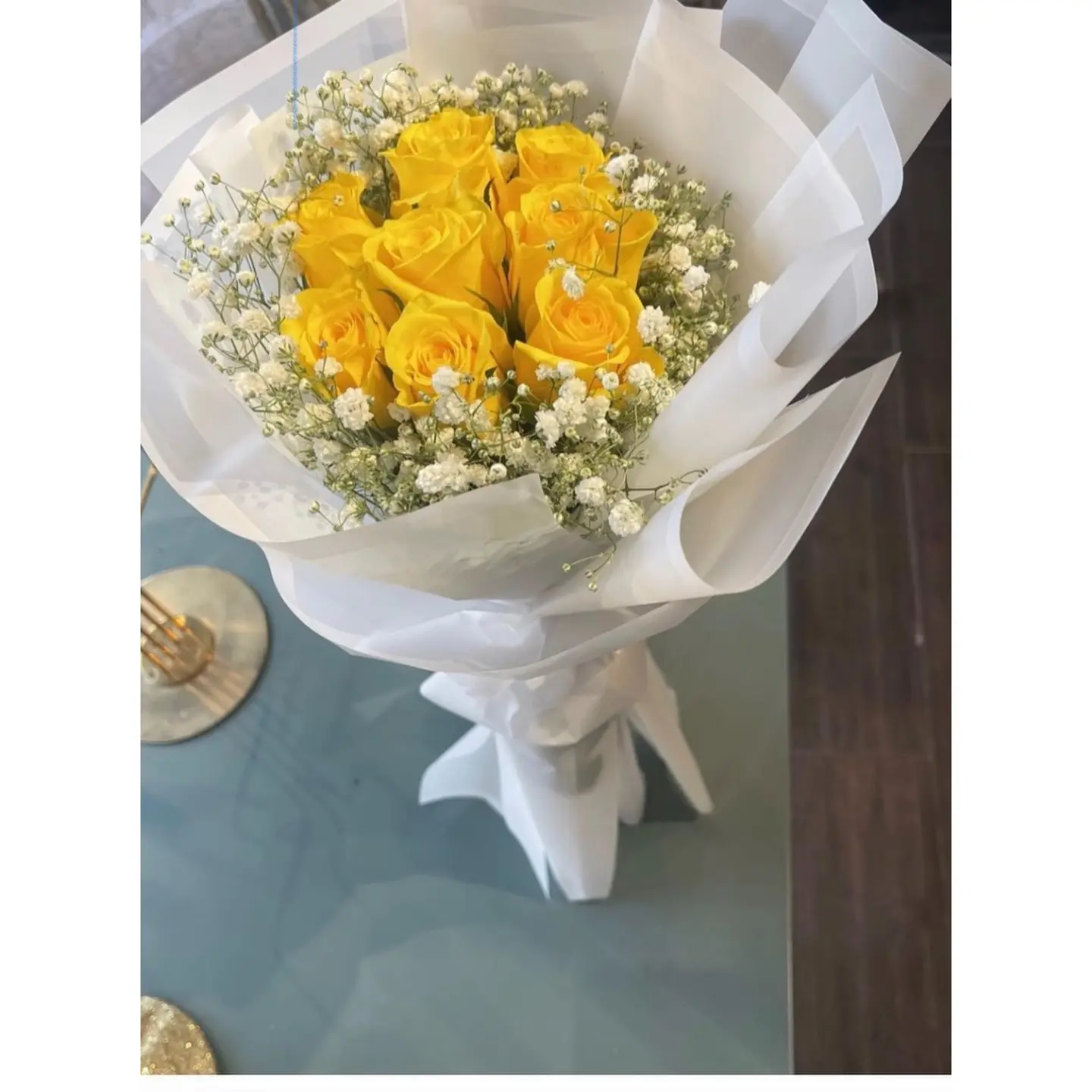 باقة روز اصفر