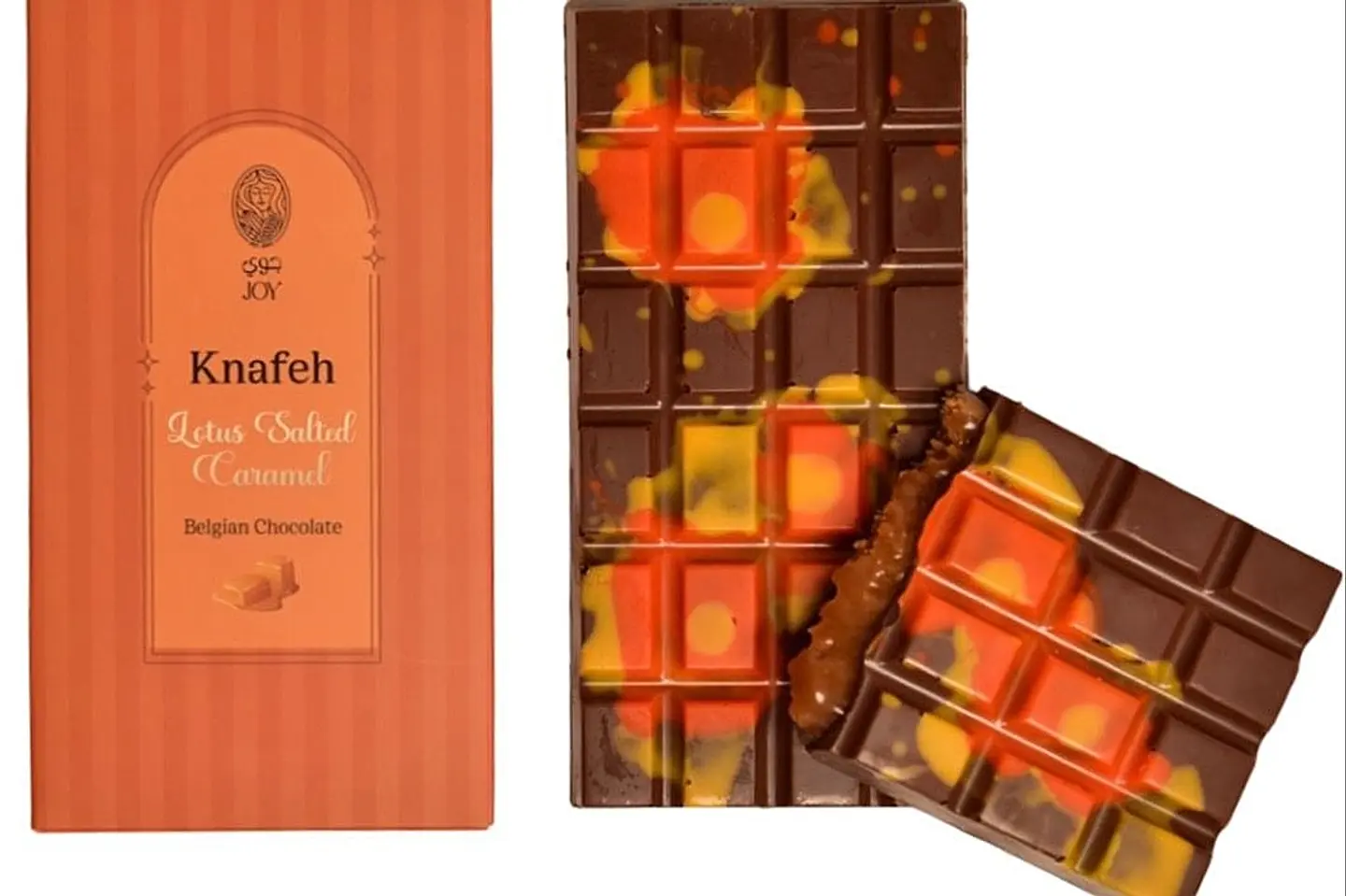 كنافة لوتس سالتد كارميل شوكولا الواح