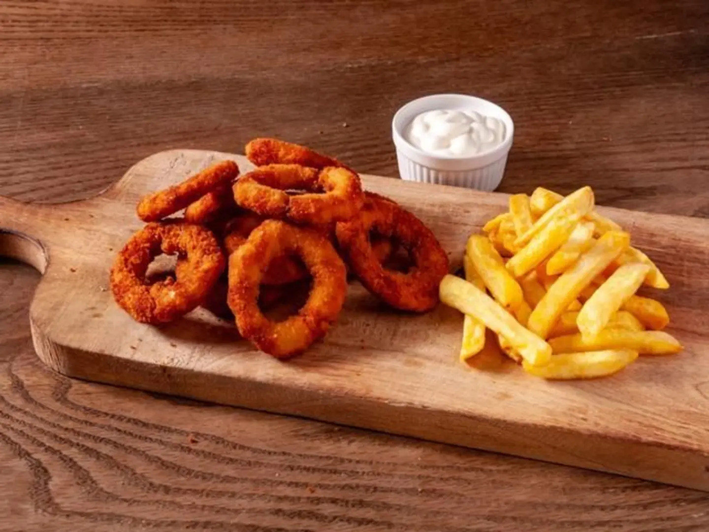 Onion Rings With Fries