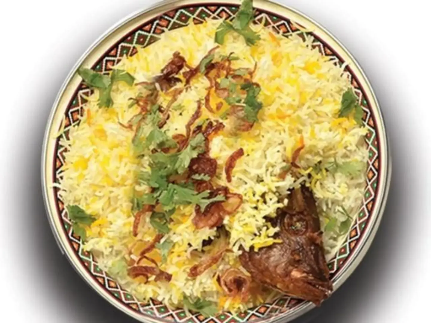 Oven Baked Aroos Fish With Shrimp Biryani