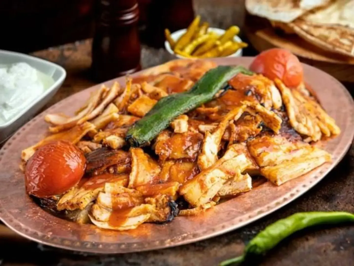 Chicken Shawarma Iskender