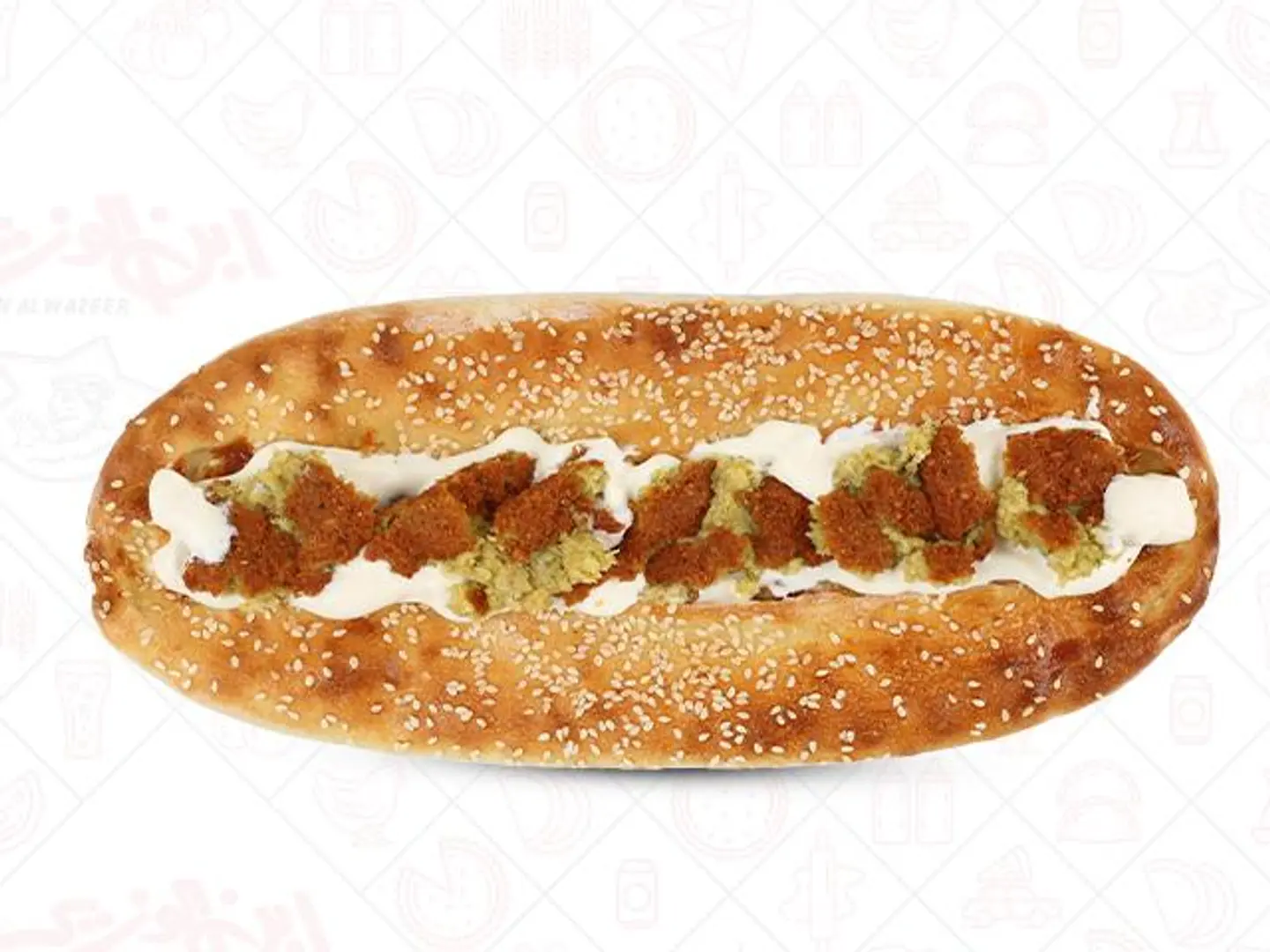 ساندوتش فلافل (بالجبنة )