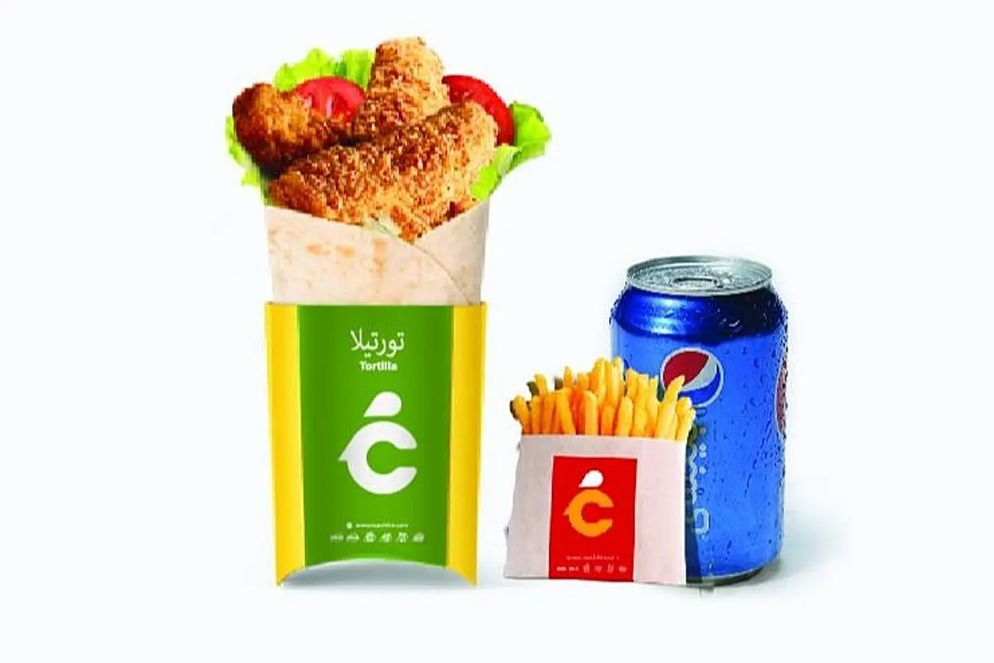 وجبة تورتيلا زنجر دجاج