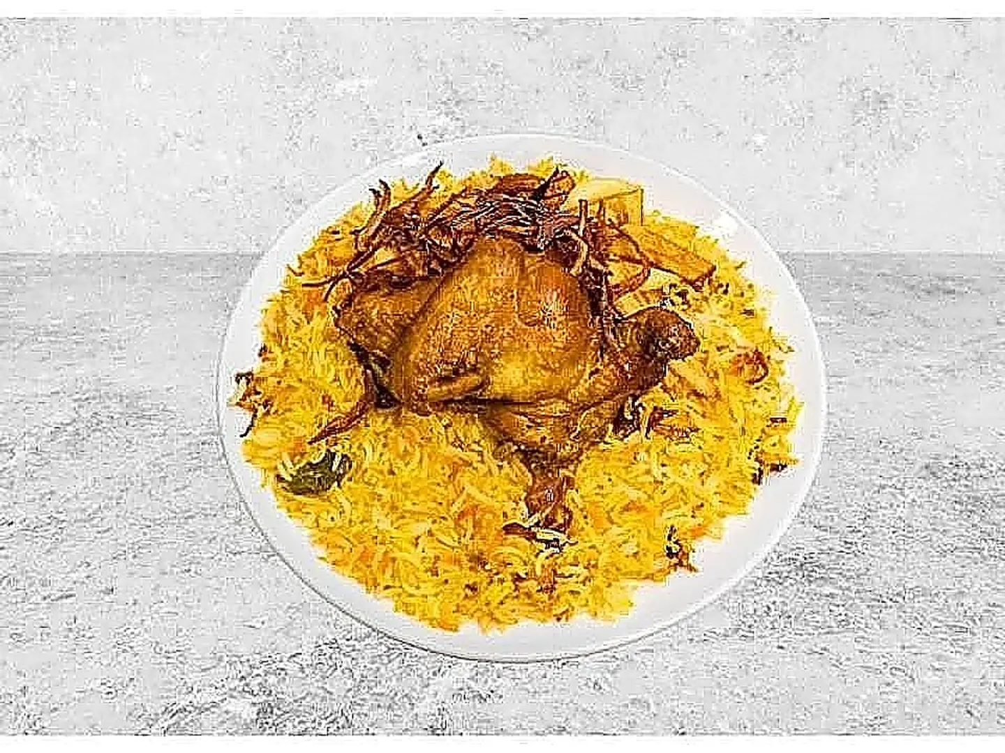 حبة شواية مع رز برياني