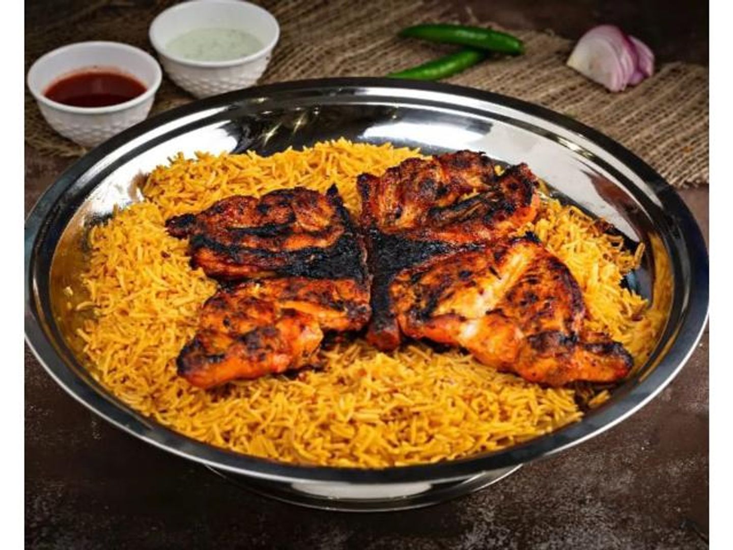 Grilled Chicken With Spiced Rice
