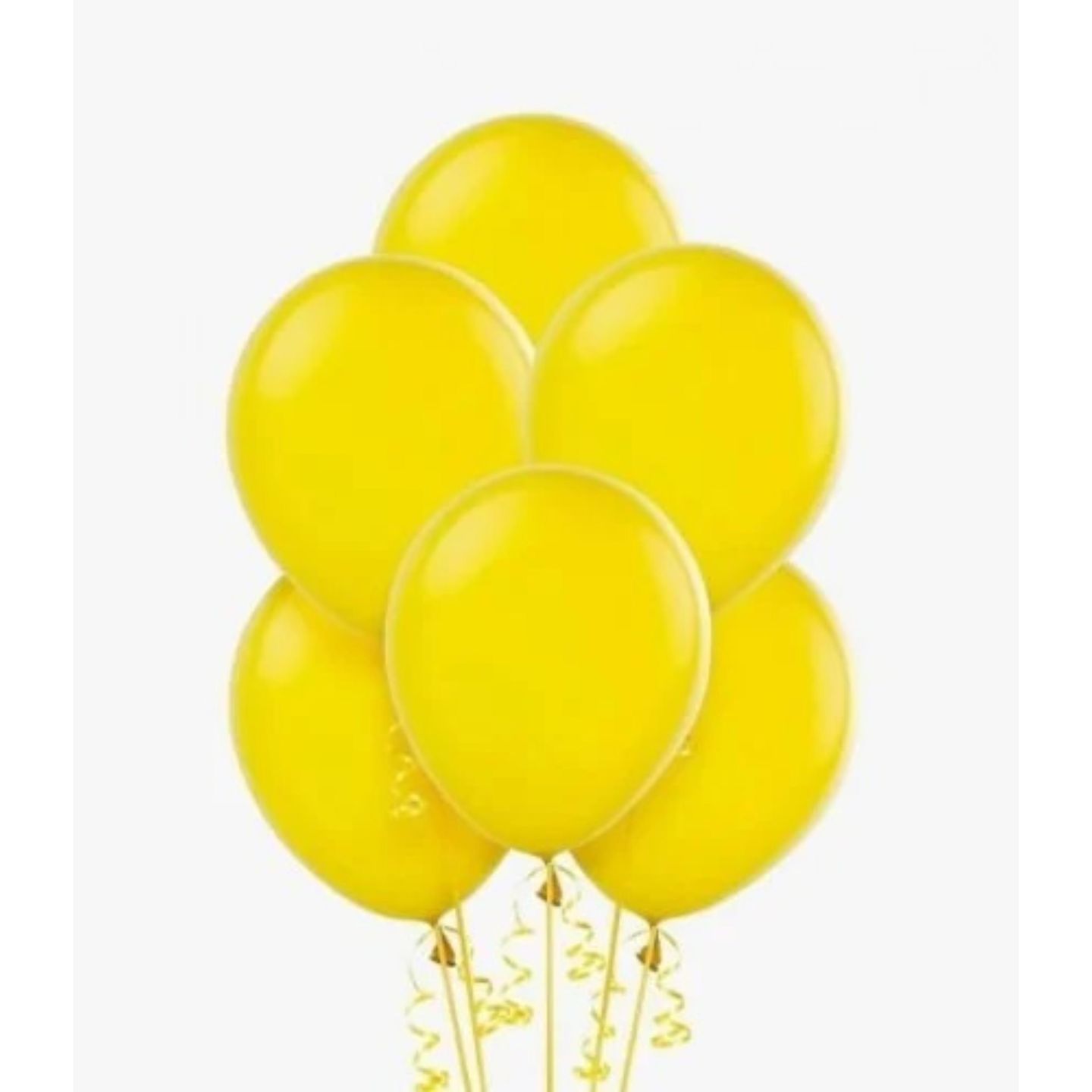 Plain Yellow Latex Balloon