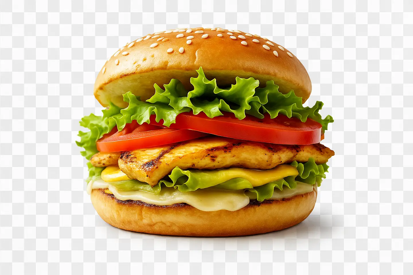 Grilled Chicken Burger Without Meal
