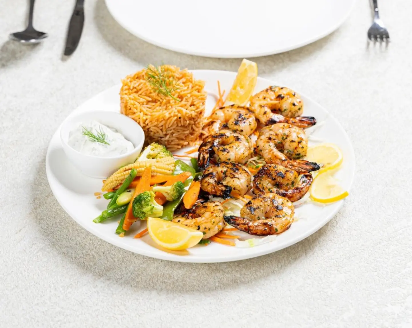 Mixed Grilled Shrimp And Calamari