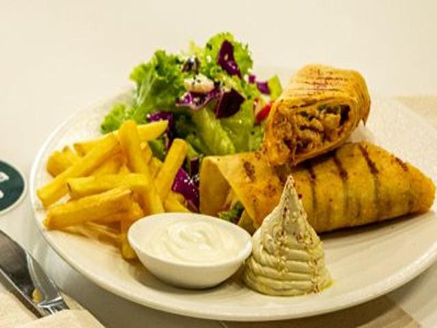 طبق شاورما دجاج